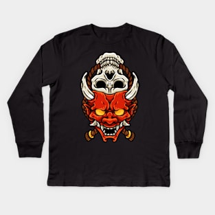 Oni And Skull Kids Long Sleeve T-Shirt